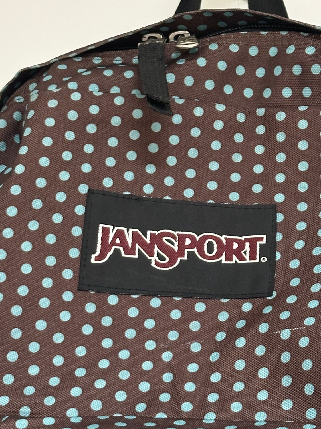 잔스포츠 브라운 민트 도트 땡땡이 백팩 상품이미지4
