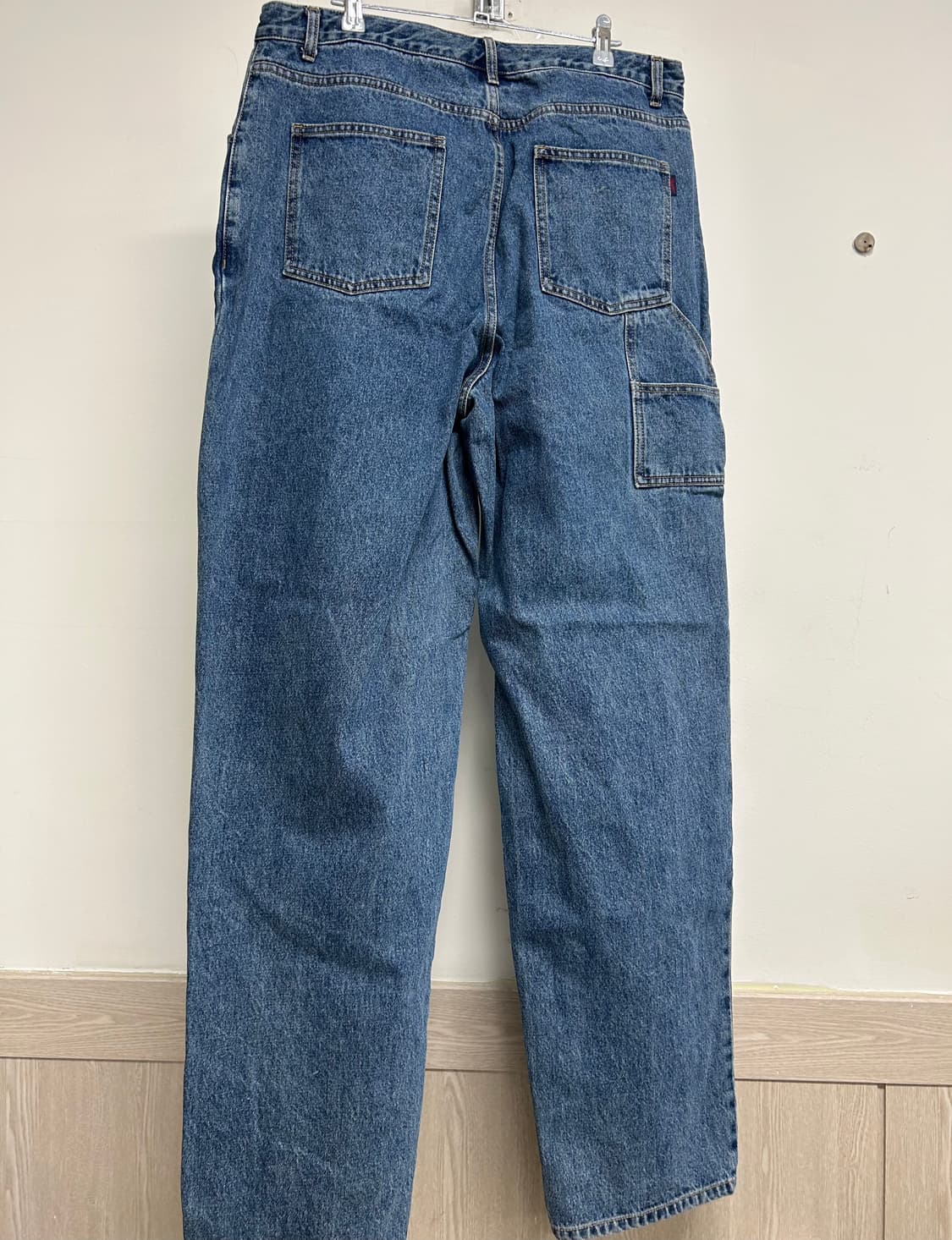 비에스래빗 블루 데님 끈 조거팬 XL 상품이미지5