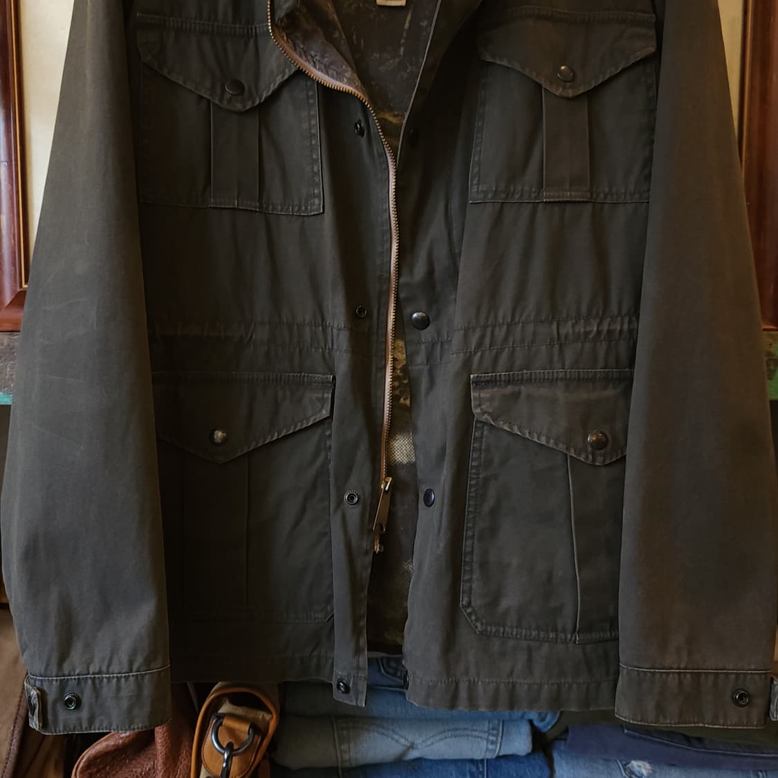 폴로 데님앤 서플라이 헌팅자켓 마운틴 파카 아트 프린팅 M 상품이미지6