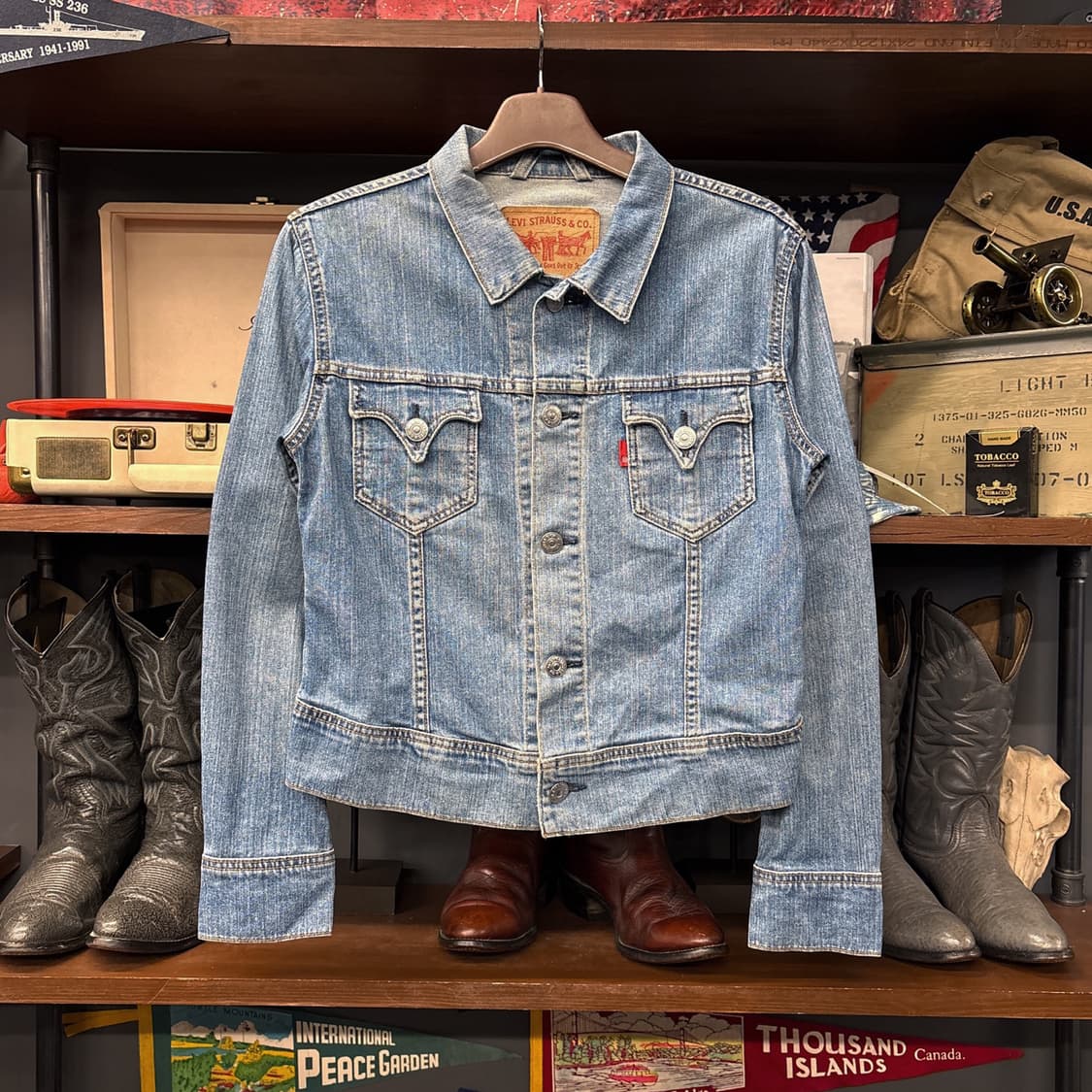 리바이스 블랭크탭 웨스턴 요크컷 데님셔츠 자켓 N1059 상품이미지1