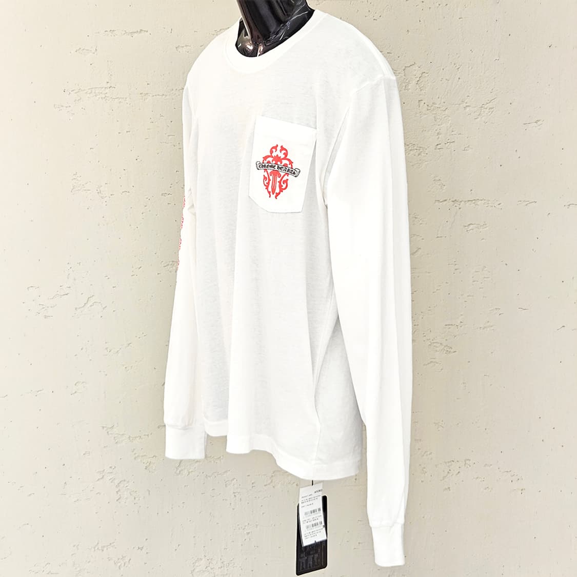 [M] 미사용 크롬하츠 레드바인대거 롱슬리브 화이트 B1213C146 상품이미지3