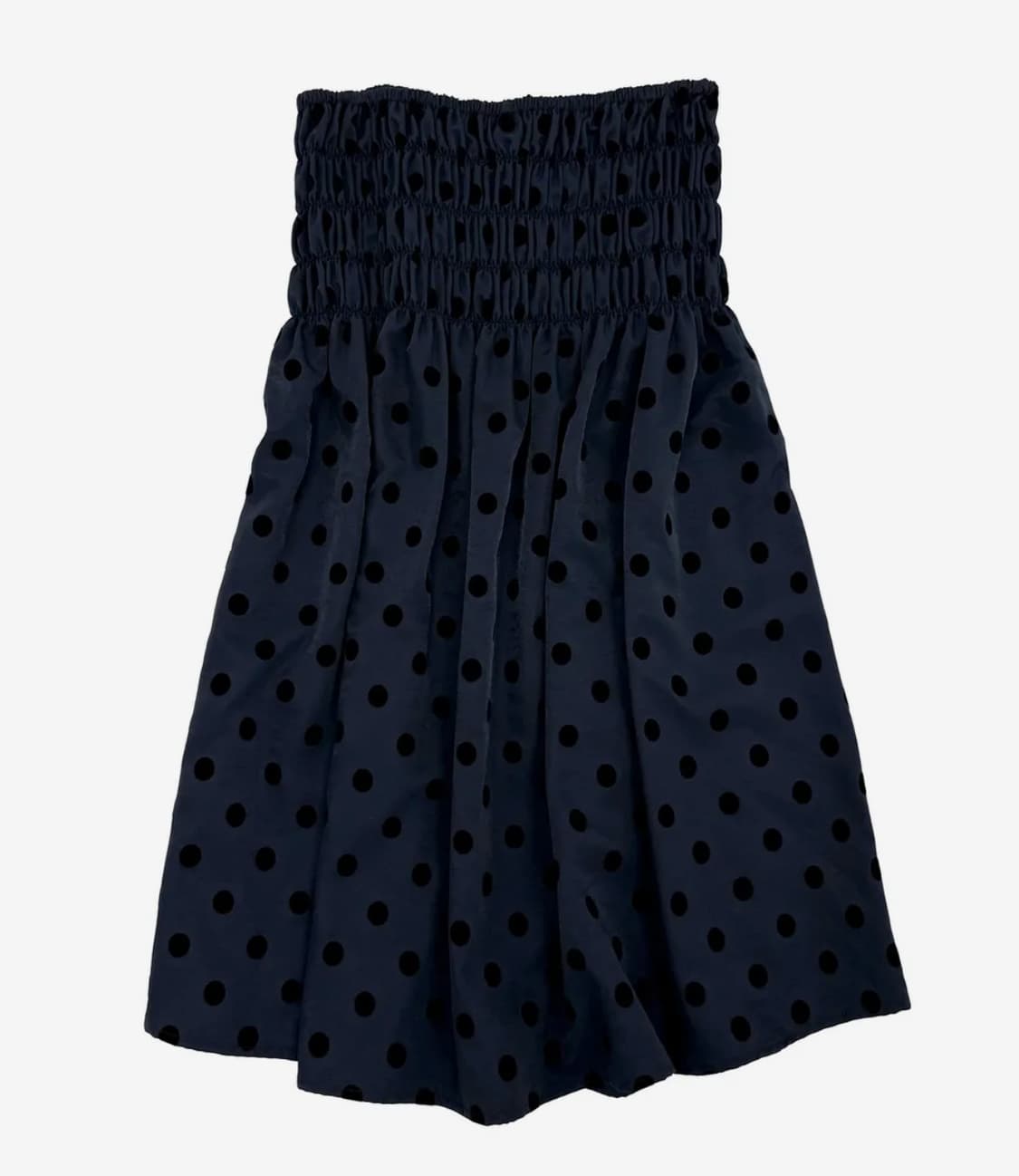 플라즈마스페어 볼도트 스모크 셔링 로우라이즈 스커트 네이비 상품이미지3