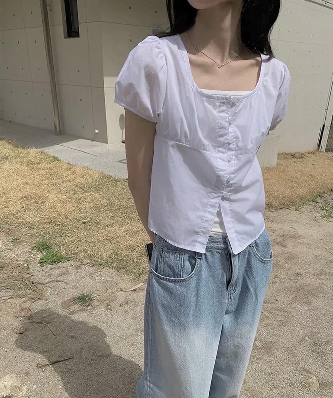 애니원모어 러블리 반팔 블라우스 상품이미지1