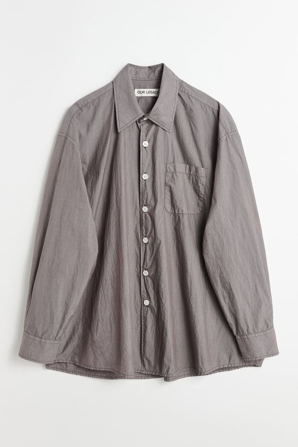 (46)아워레가시 버드로우 셔츠 스톤카키 상품이미지1