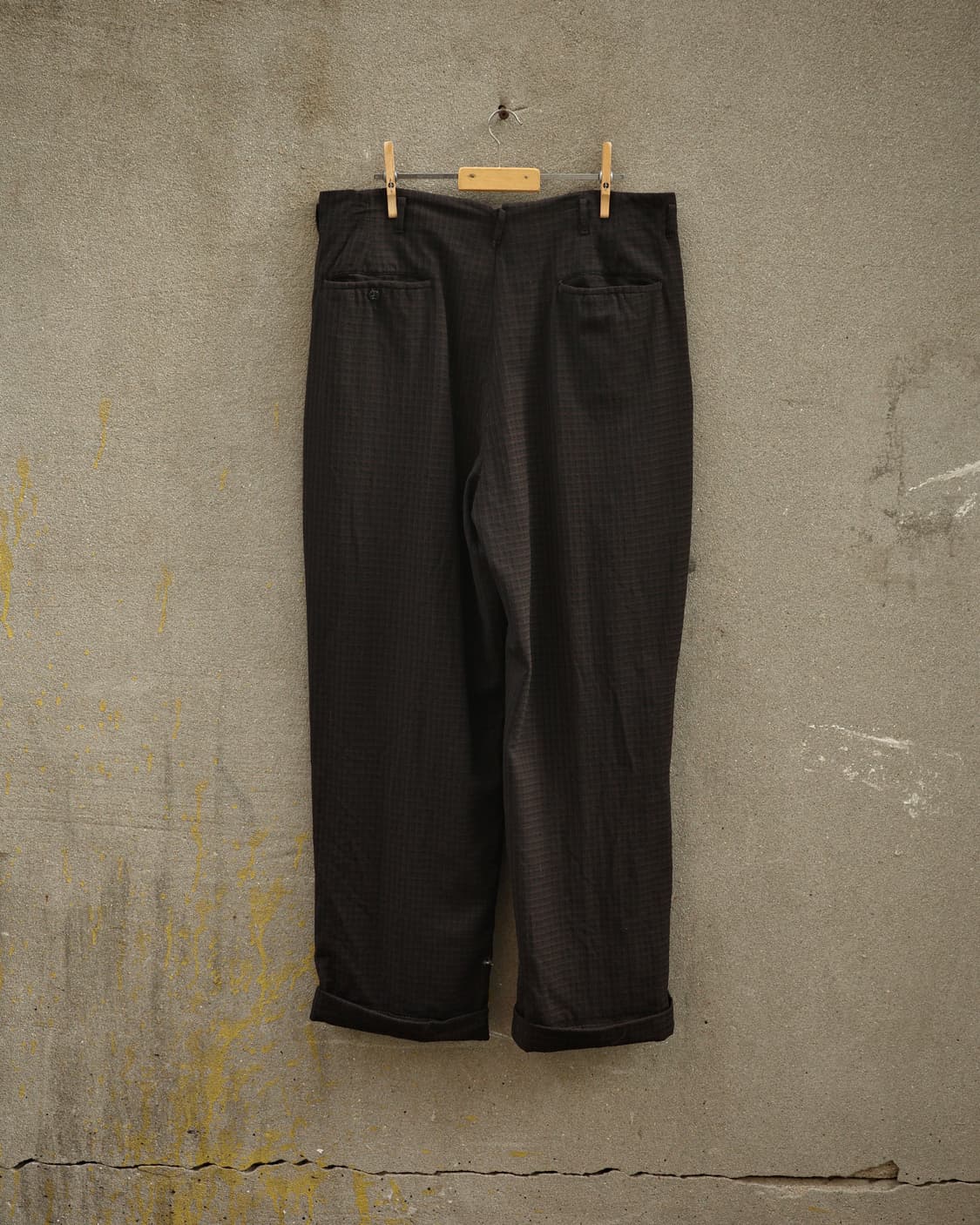 50‘s 빈티지 레이온 자카드 테일러 와이드 슬랙스 상품이미지5