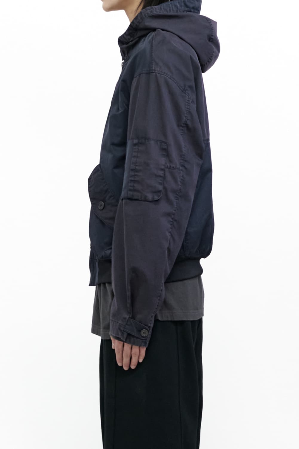 폴리테루 밀 블록 파카 다크 네이비 상품이미지2