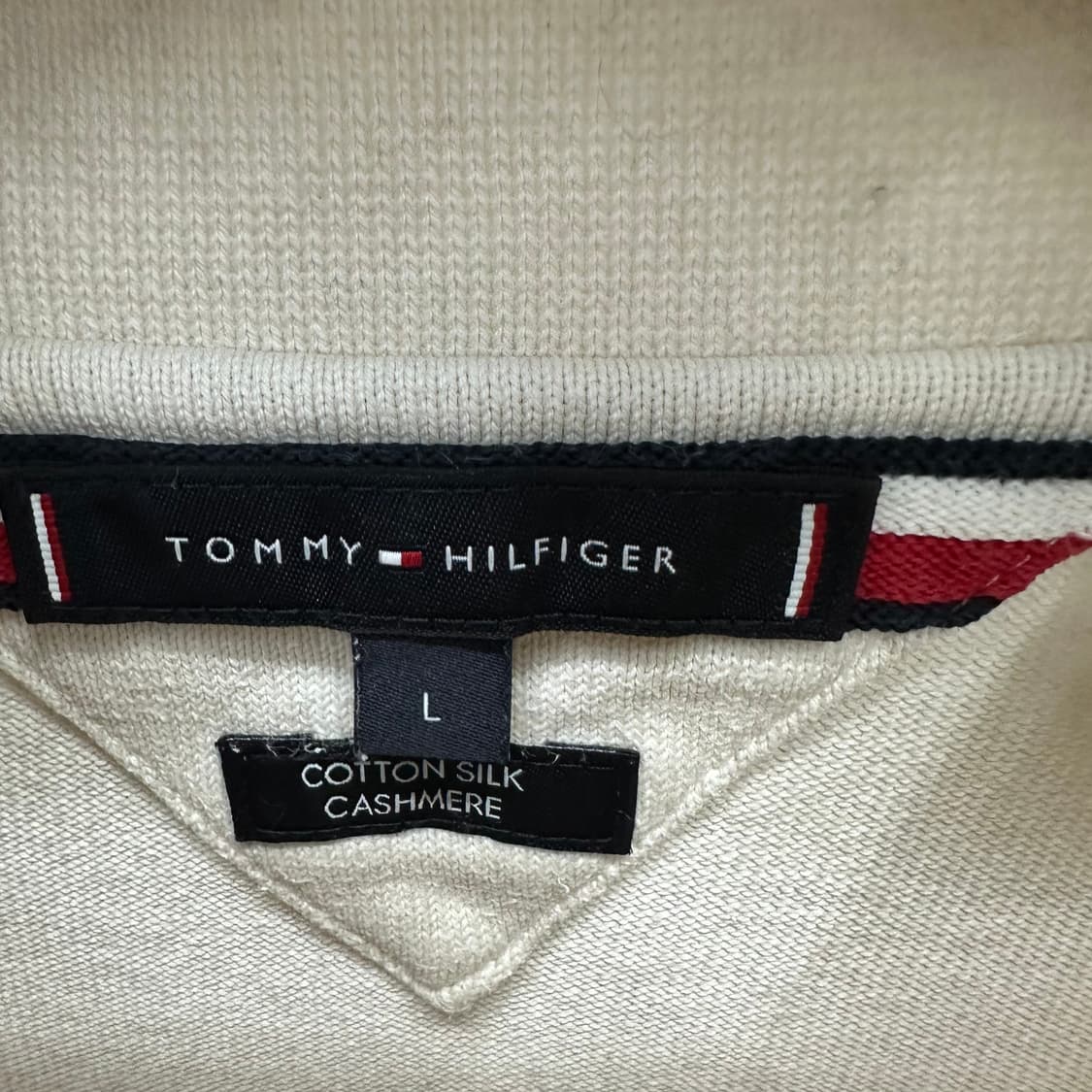 100 타미힐피거 남자 반폴라 니트 상품이미지3