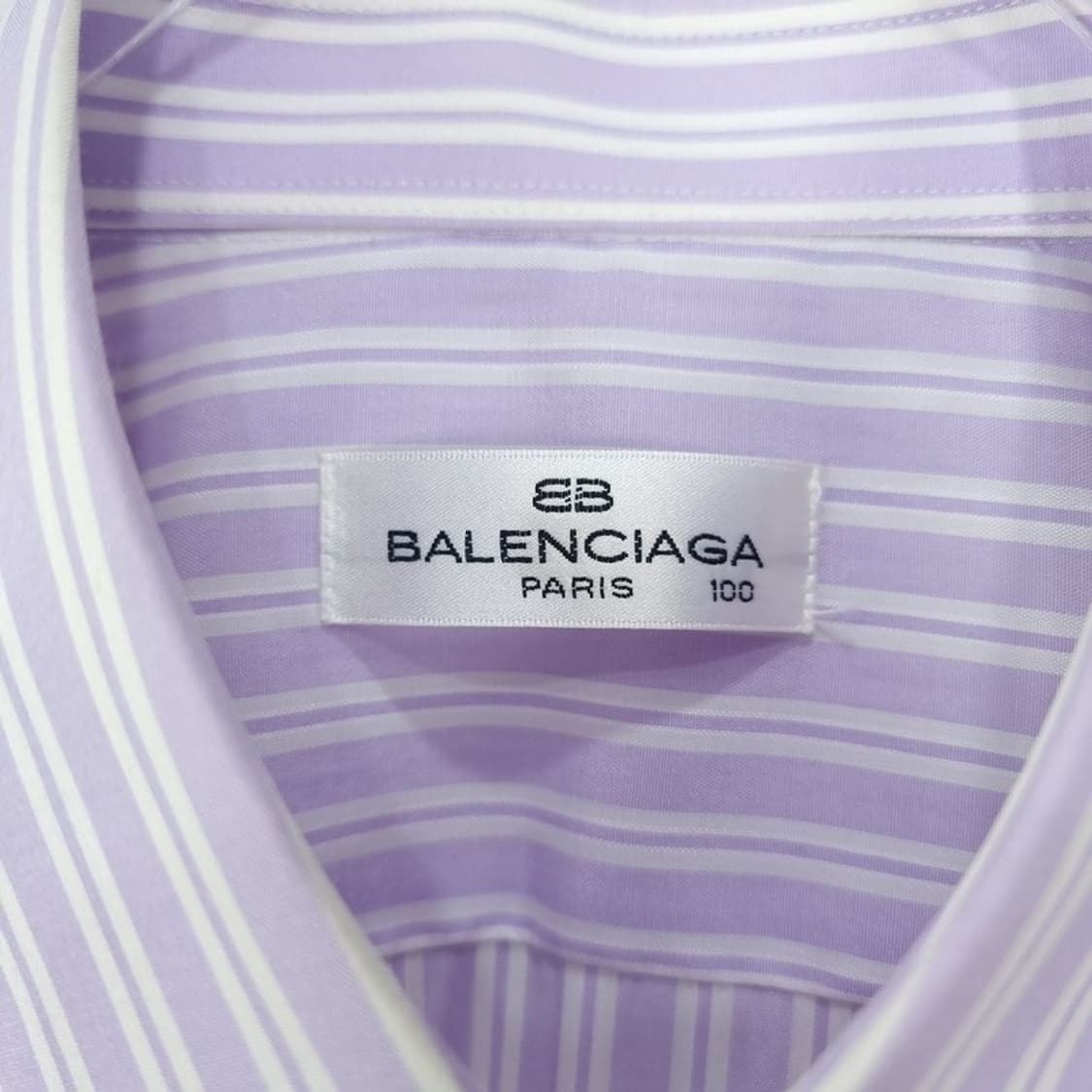 [발렌시아가] 로고 자수 빈티지 스트라이프 반팔 셔츠 P01623 상품이미지8