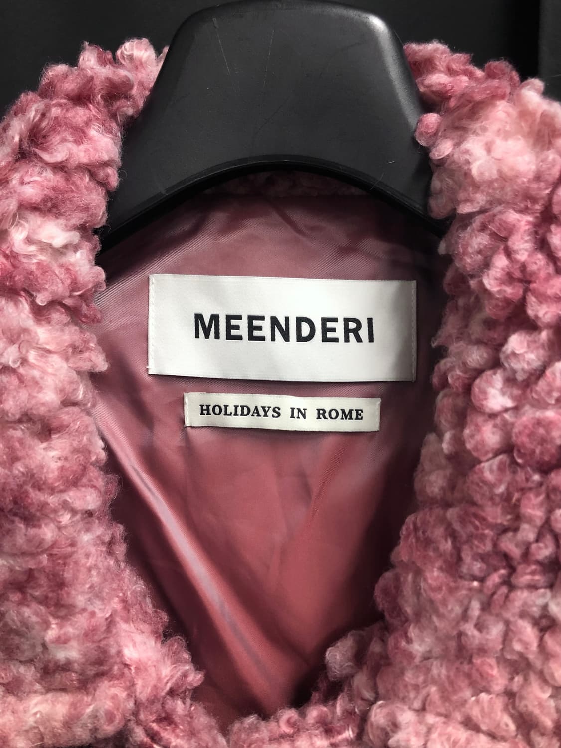 민더리 블렌디드 플리스 퍼자켓 핑크 상품이미지3