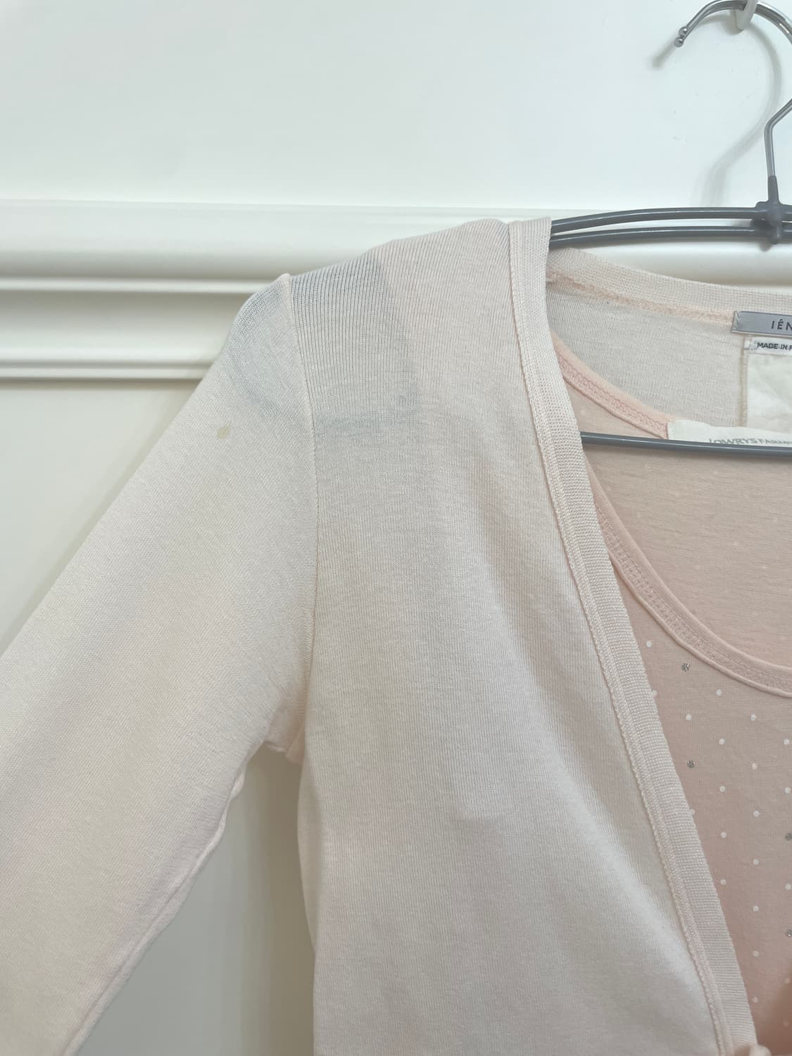 coral dot sleeveless cotton top&coral bo 상품이미지6