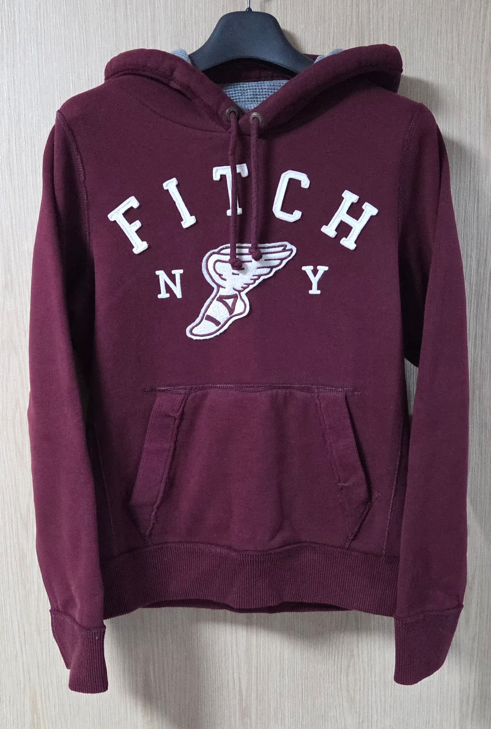 (착샷) 아베크롬비 후드 티셔츠 버건디 상품이미지1