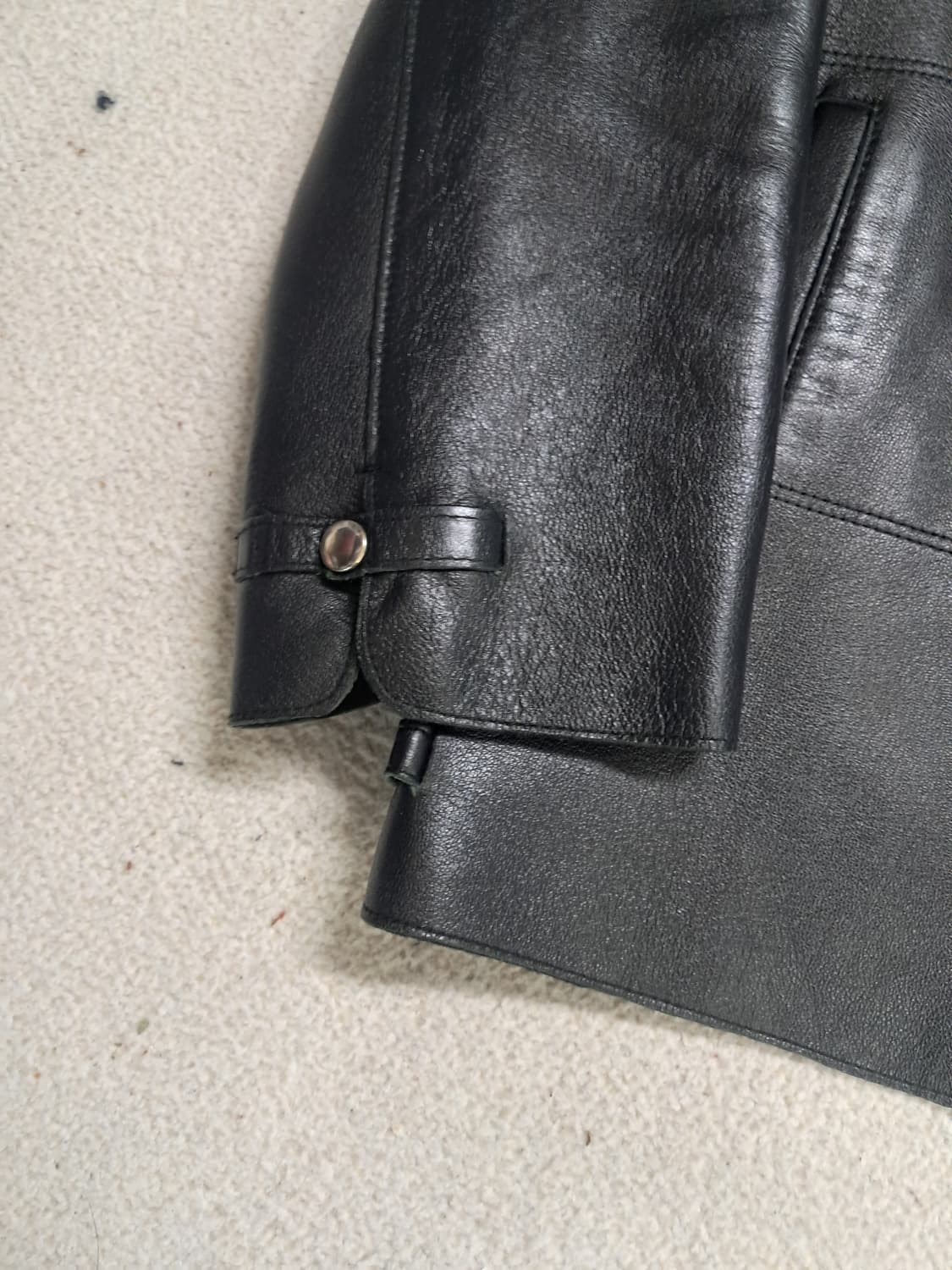 빈티지 세루티Cerruti  싱글가죽자켓 상품이미지4