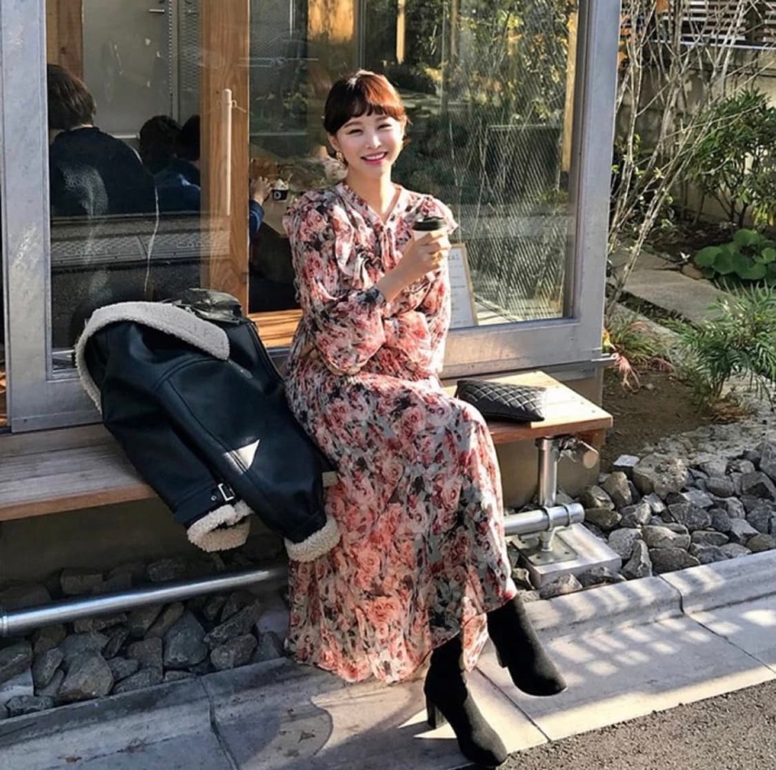 새상품+중고 ) 임블리 로즈플리츠 롱원피스 상품이미지2