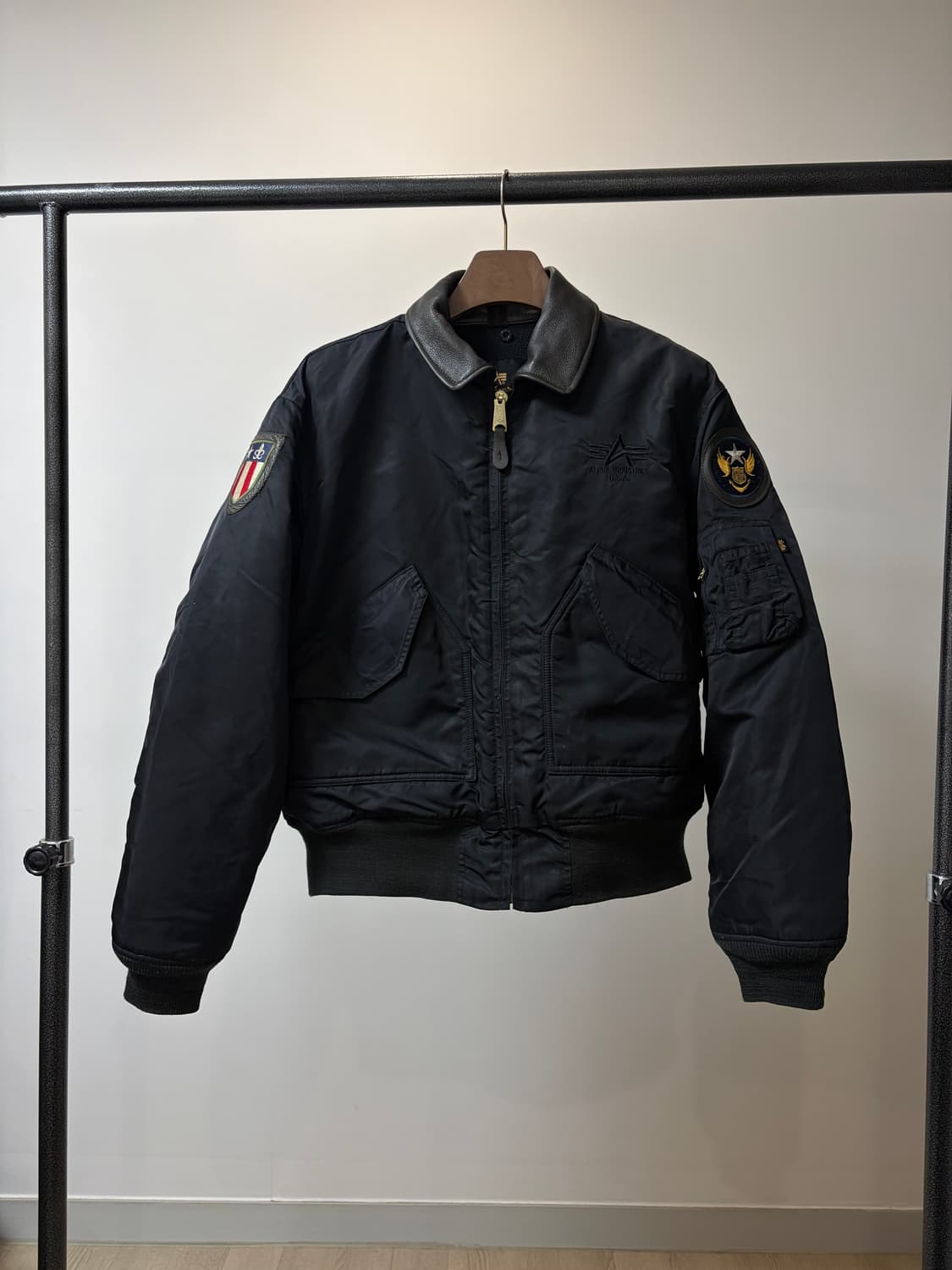 (L) 90s 알파인더스트리 CWU-45P 플라이트 ma-1 봄버 USA 상품이미지1