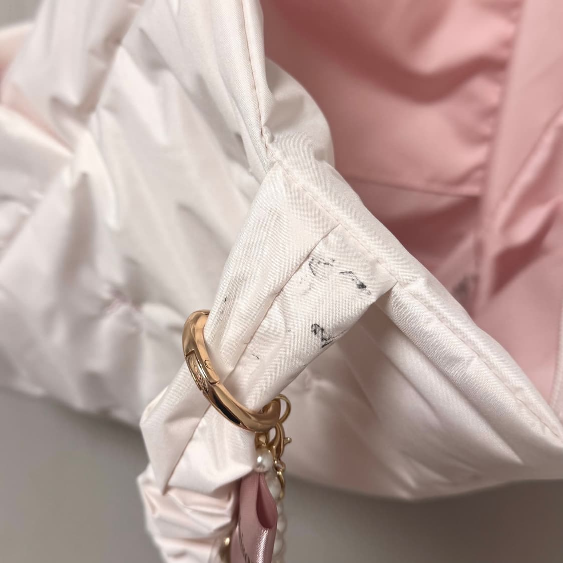 메종드플뢰르 리본 패딩백 상품이미지5