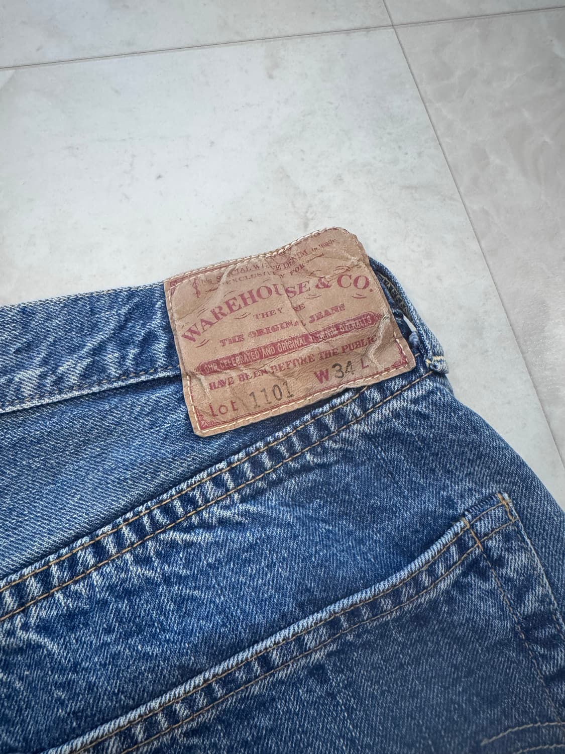 웨어하우스 1101 라이트워시 34 상품이미지3