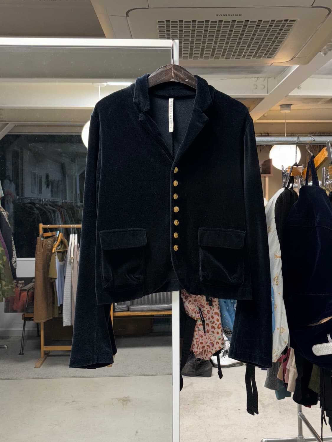 스나오 쿠와하라 벨벳 금장 자켓 상품이미지1