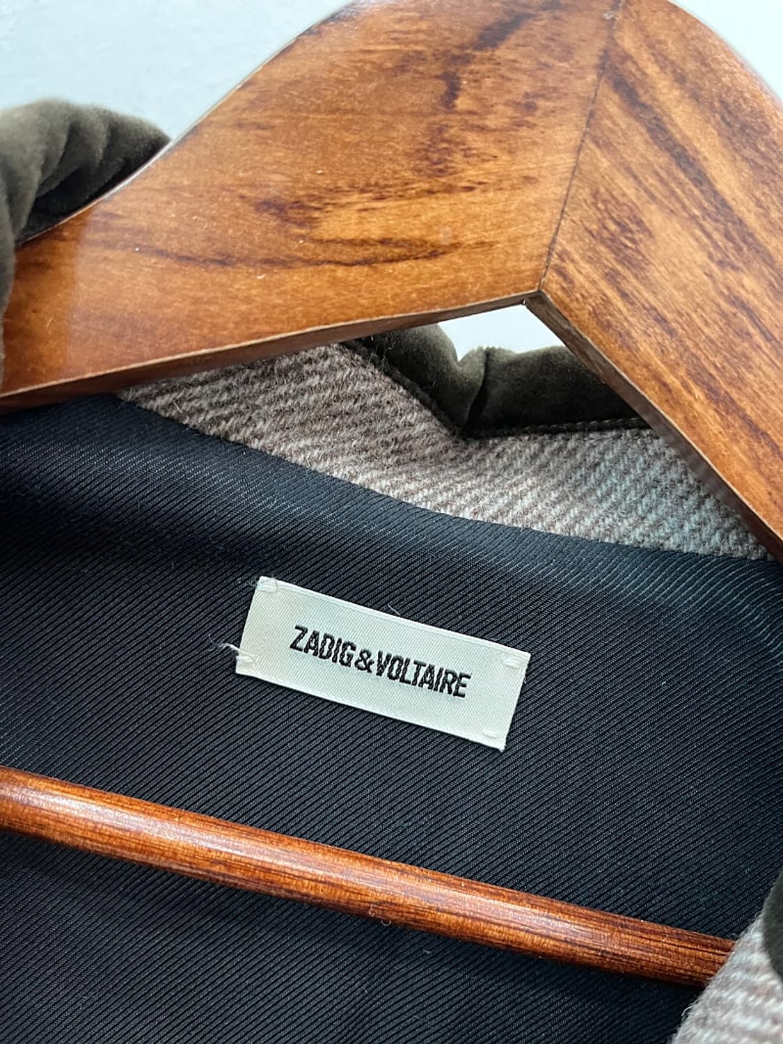 여) 쟈딕앤볼테르 벨벳카라 오버 울코트  상품이미지4