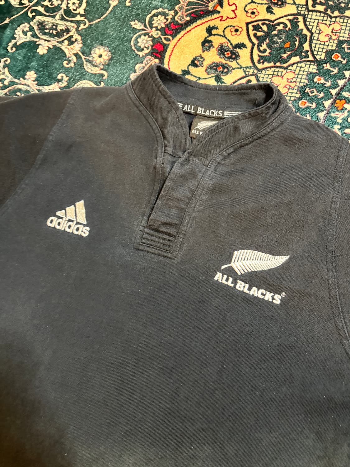 아디다스 ALL BLACKS 럭비팀 카라티 M 상품이미지2
