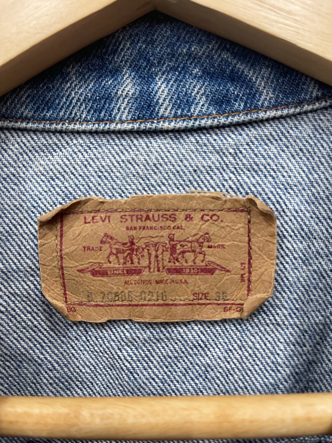 80's  2세대 Levis 70506-0216 데님자켓 36사이즈 상품이미지3