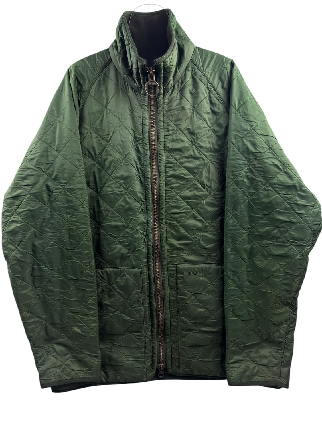 바버 퀄팅 카키 집업1351 상품이미지1