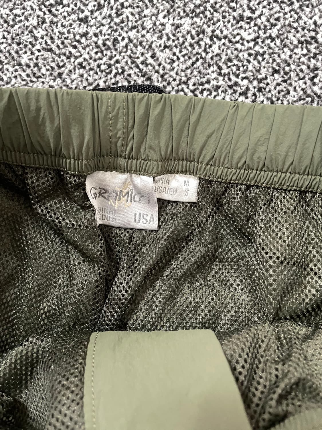 빈티지9. Gramicci 그라미치 나일론 우븐 테이퍼드핏 팬츠 카키 상품이미지6