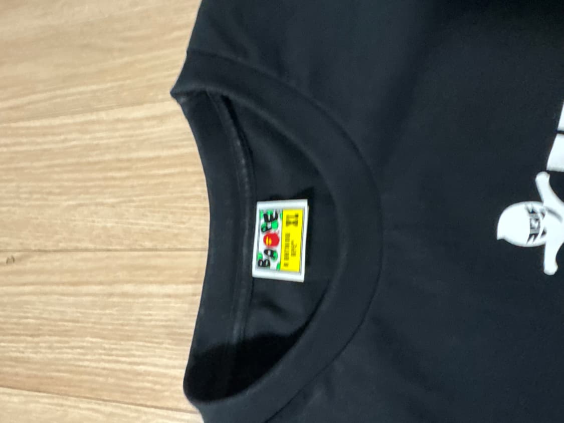 베이프 닌자 티셔츠 XL 블랙 상품이미지3