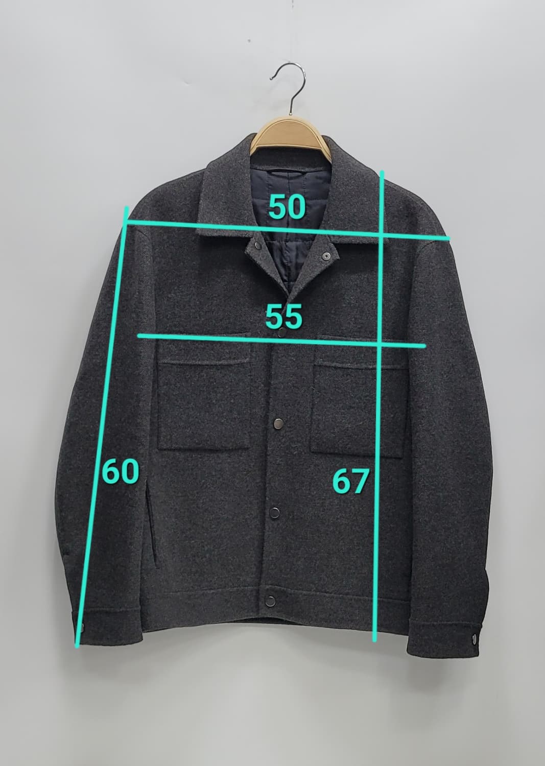 Calvin Klein 20FW 캘빈클라인 셔츠형 모직 자켓 / 남 95 상품이미지10