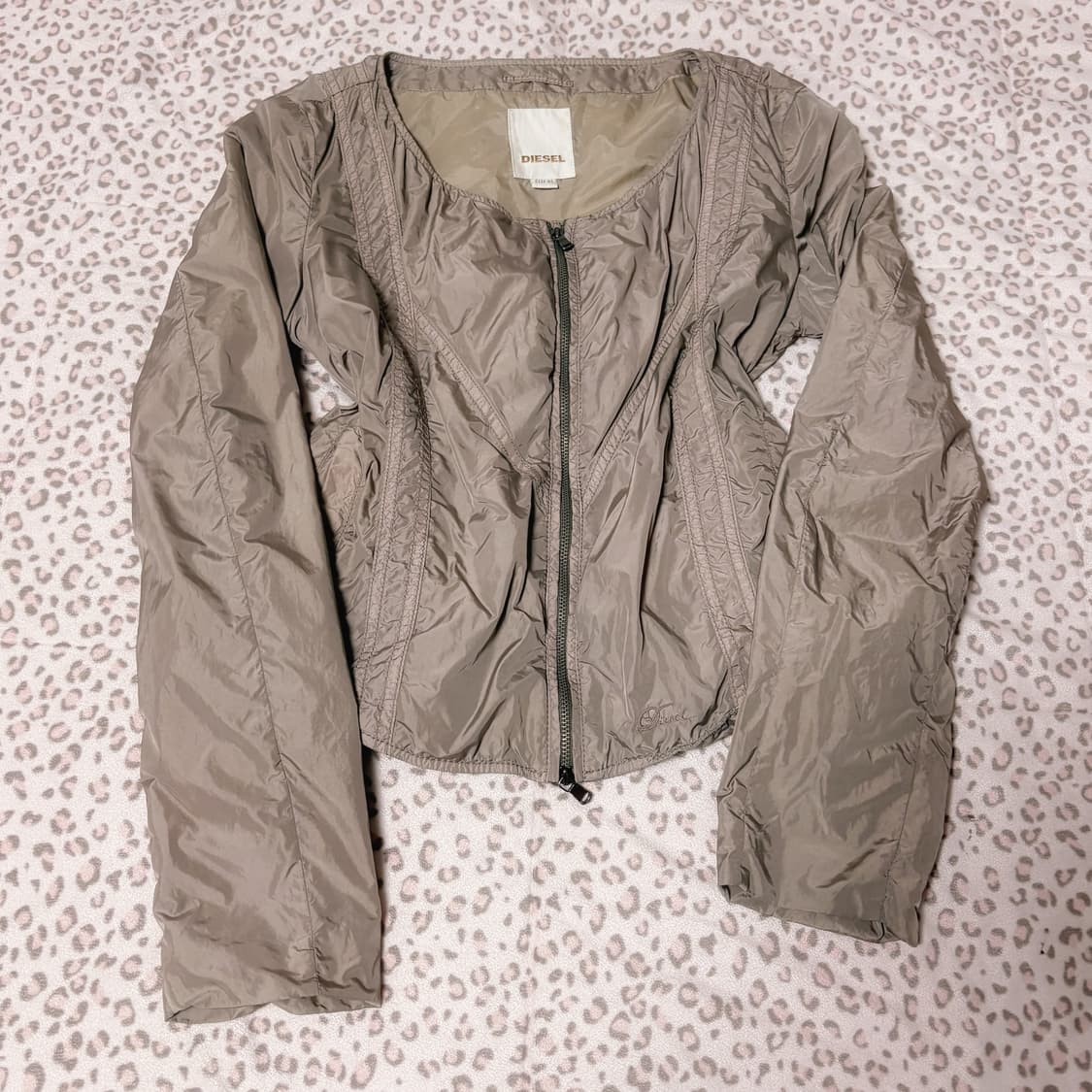 디젤 헤이세이 갸루 투웨이 레이어드 포인트 워싱 셔링 디테일 자켓 상품이미지1