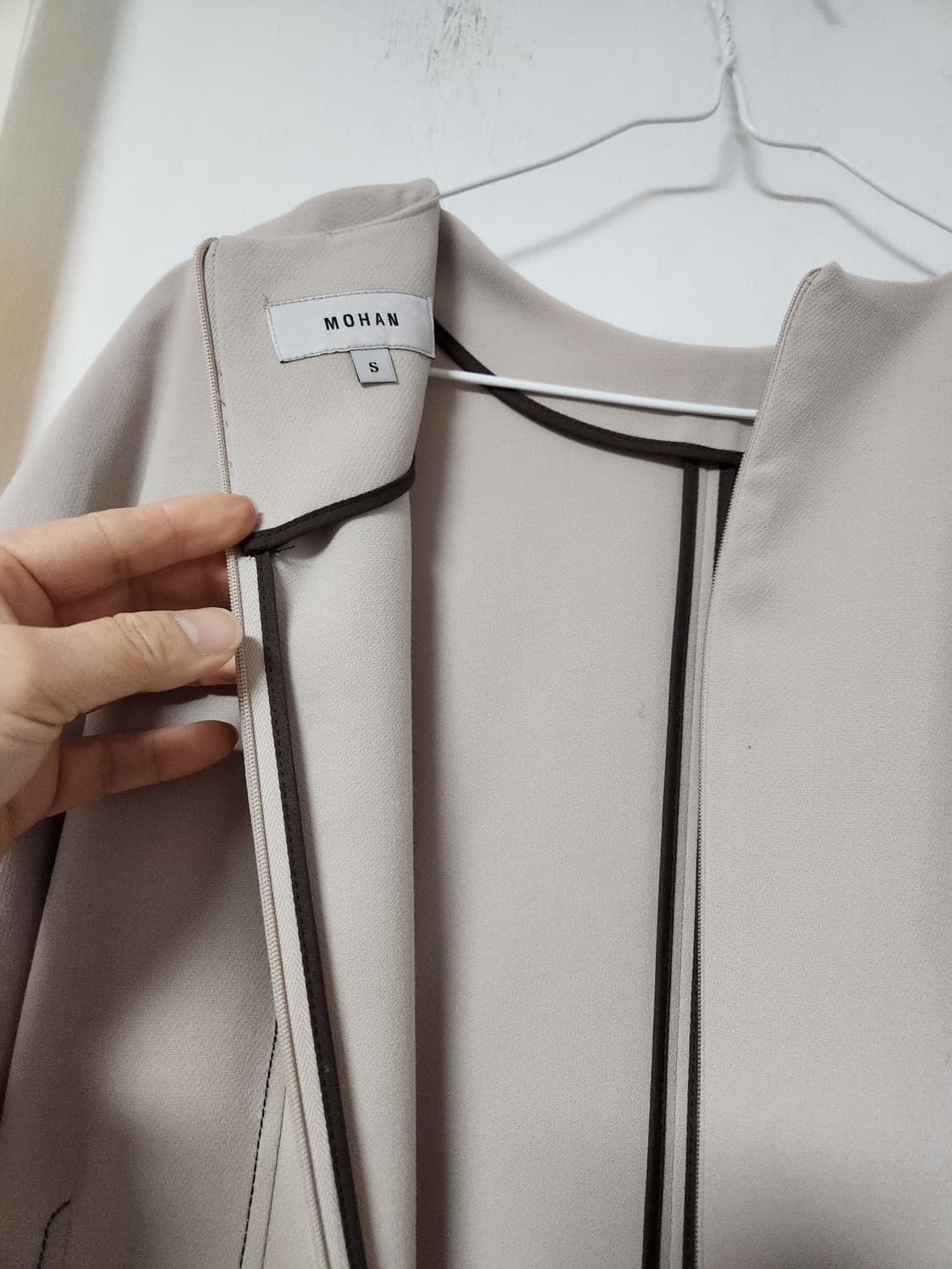 MOHAN 베이지 플레어 원피스 S 상품이미지5