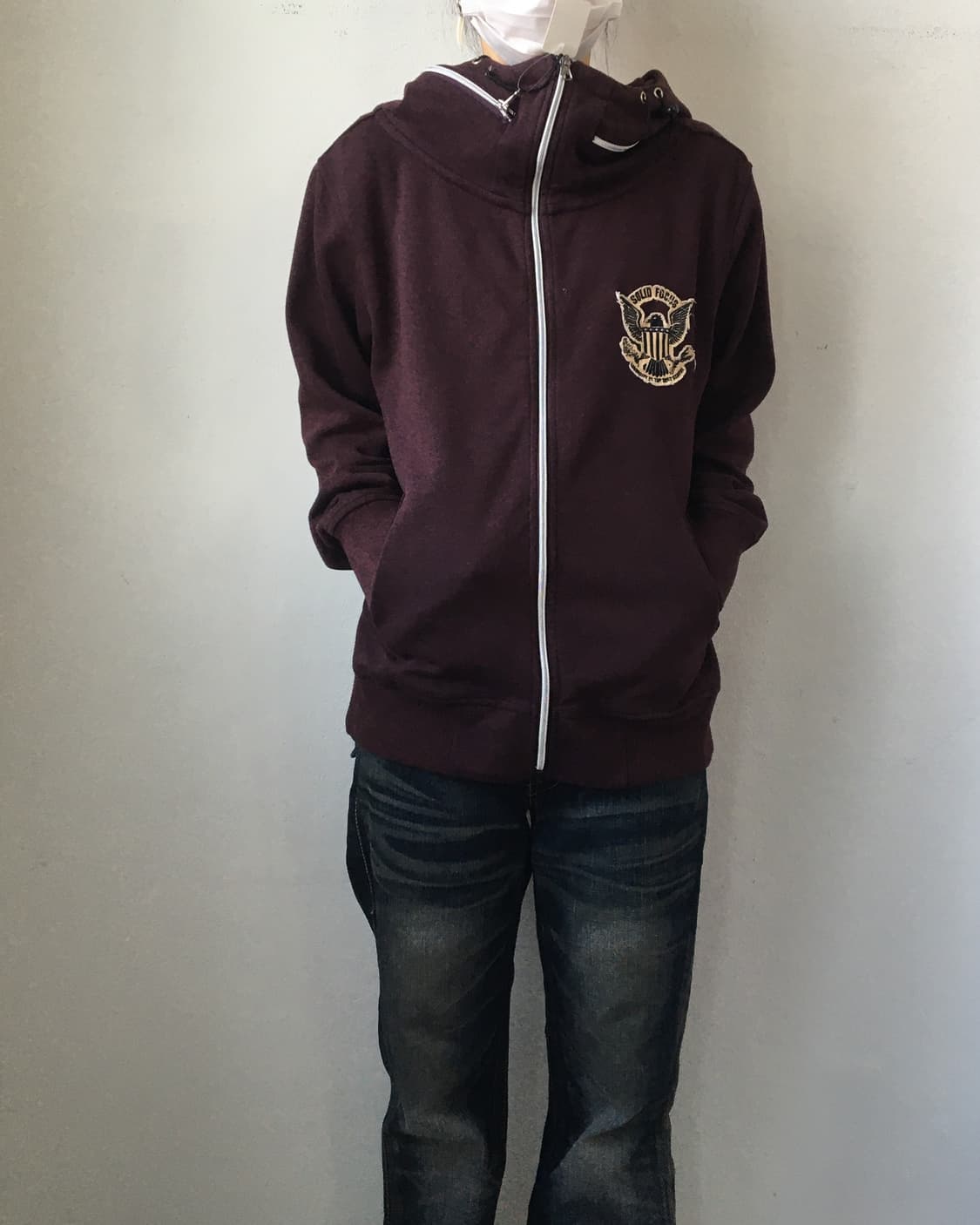 Back printing hood zip up 상품이미지7