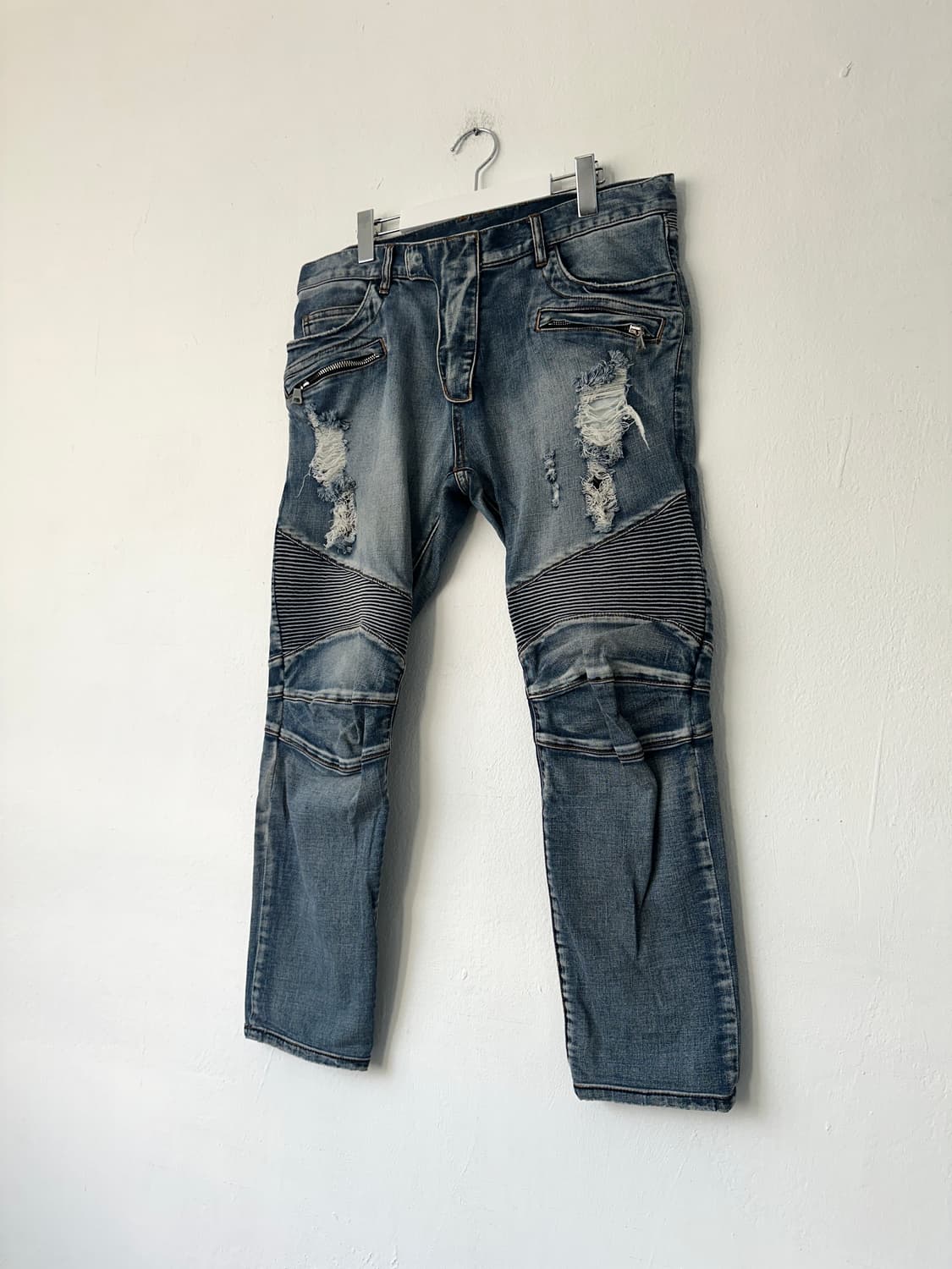 발망 디스트로이드 바이커 새깅진 상품이미지4