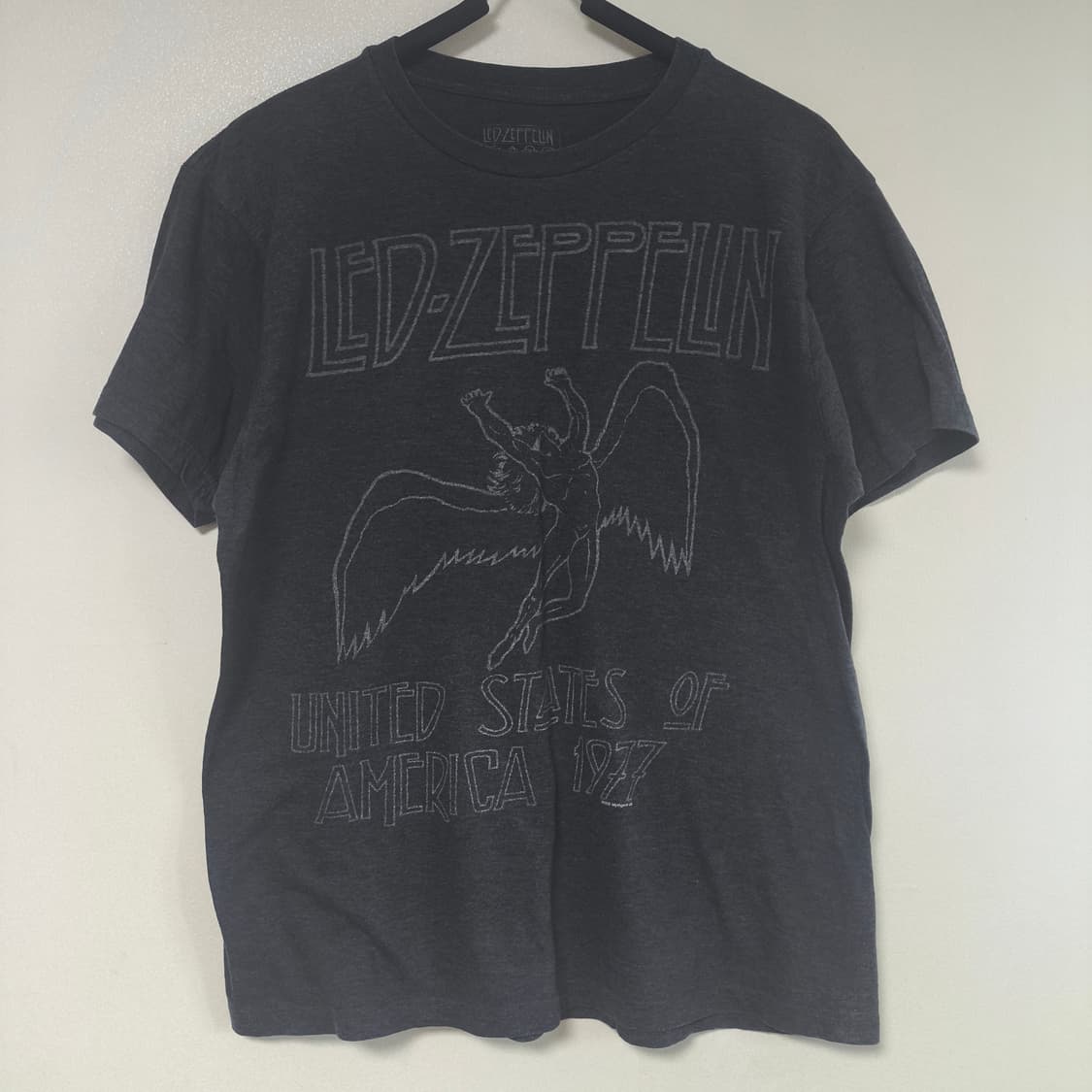 [M] Led Zepplin 레드 제플린 77 투어티 밴드티 상품이미지2