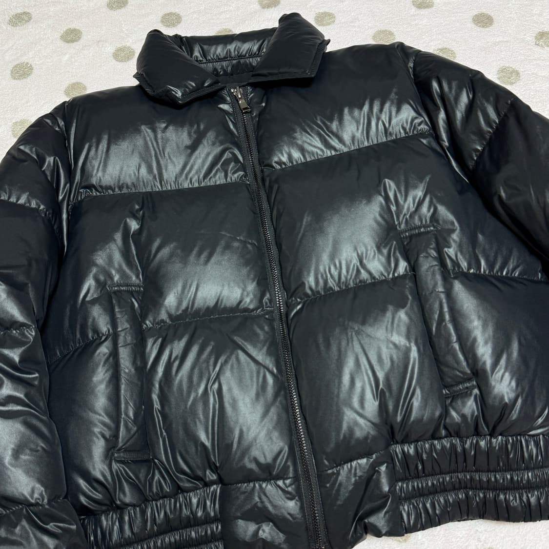 플랙 검정 패딩 상품이미지4