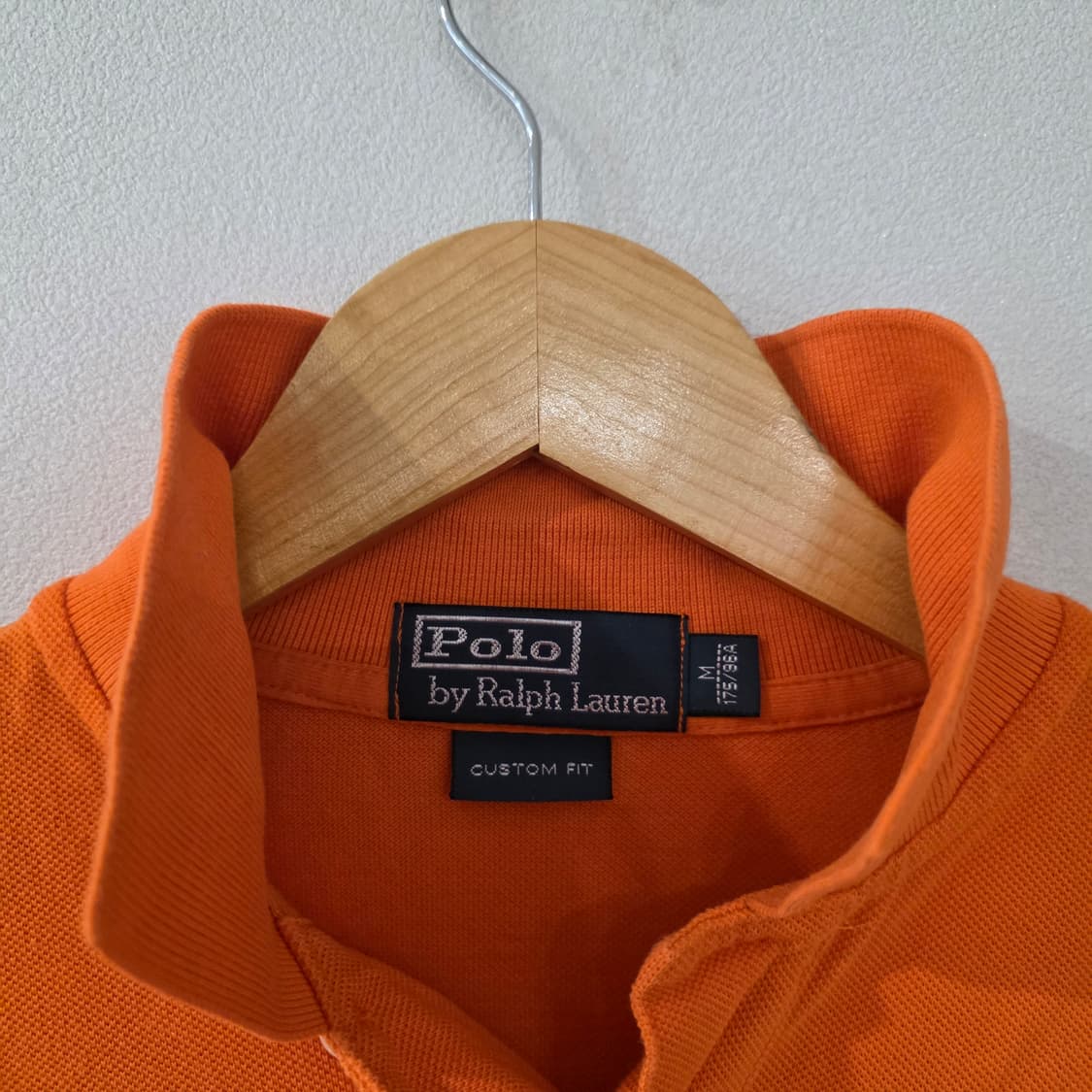 폴로 랄프로렌 오렌지 커스텀핏 반팔 카라티 M 상품이미지8