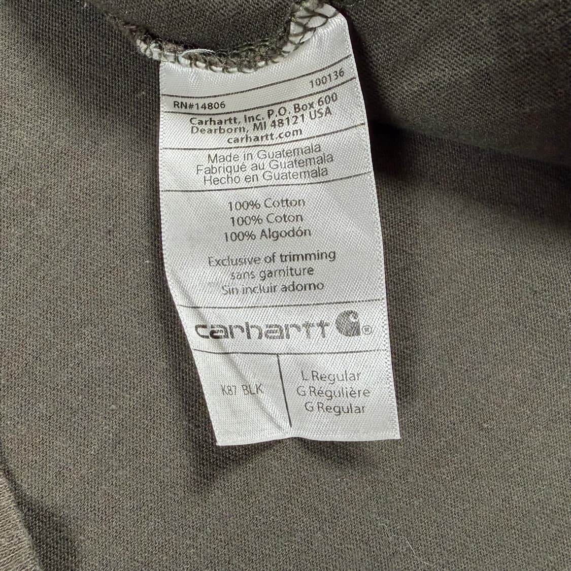 칼하트 포켓 반팔 티셔츠 반팔티 상품이미지3