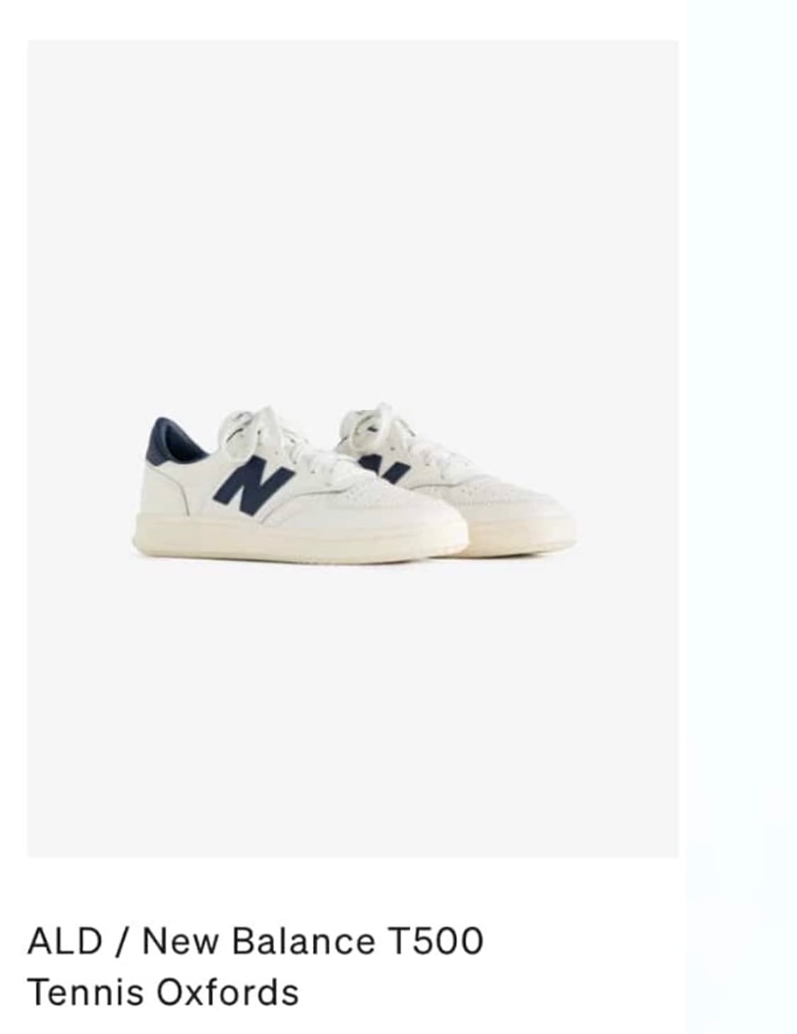 에임레온도르 X 뉴발란스 T500 테니스 옥스포드 41.5 사이즈 상품이미지6