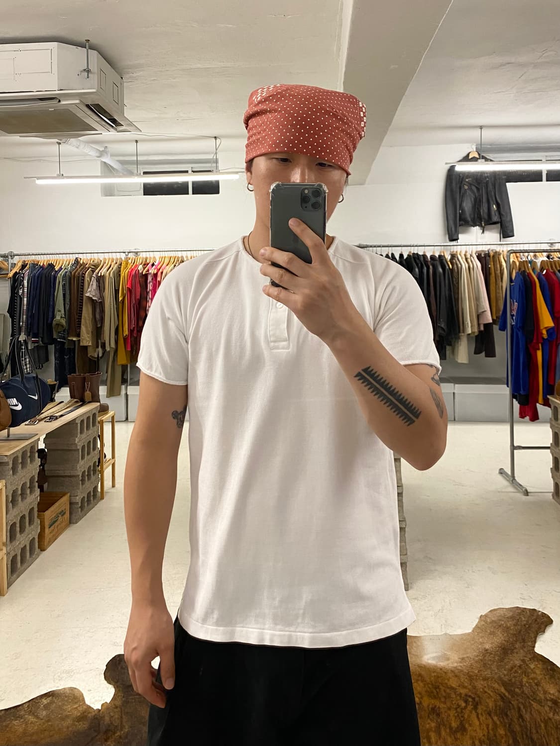 NEEDLES henley neck t-shirts 니들즈 헨리넥 티셔츠 상품이미지1