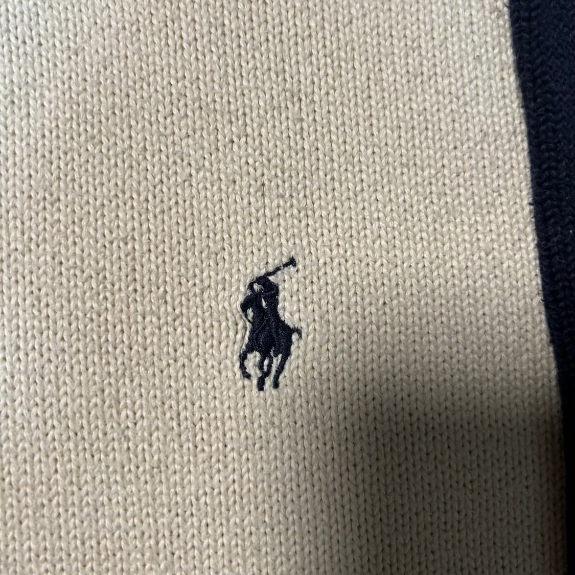 [L] 폴로 랄프로렌 사이드 라인 하프집업 니트 상품이미지2