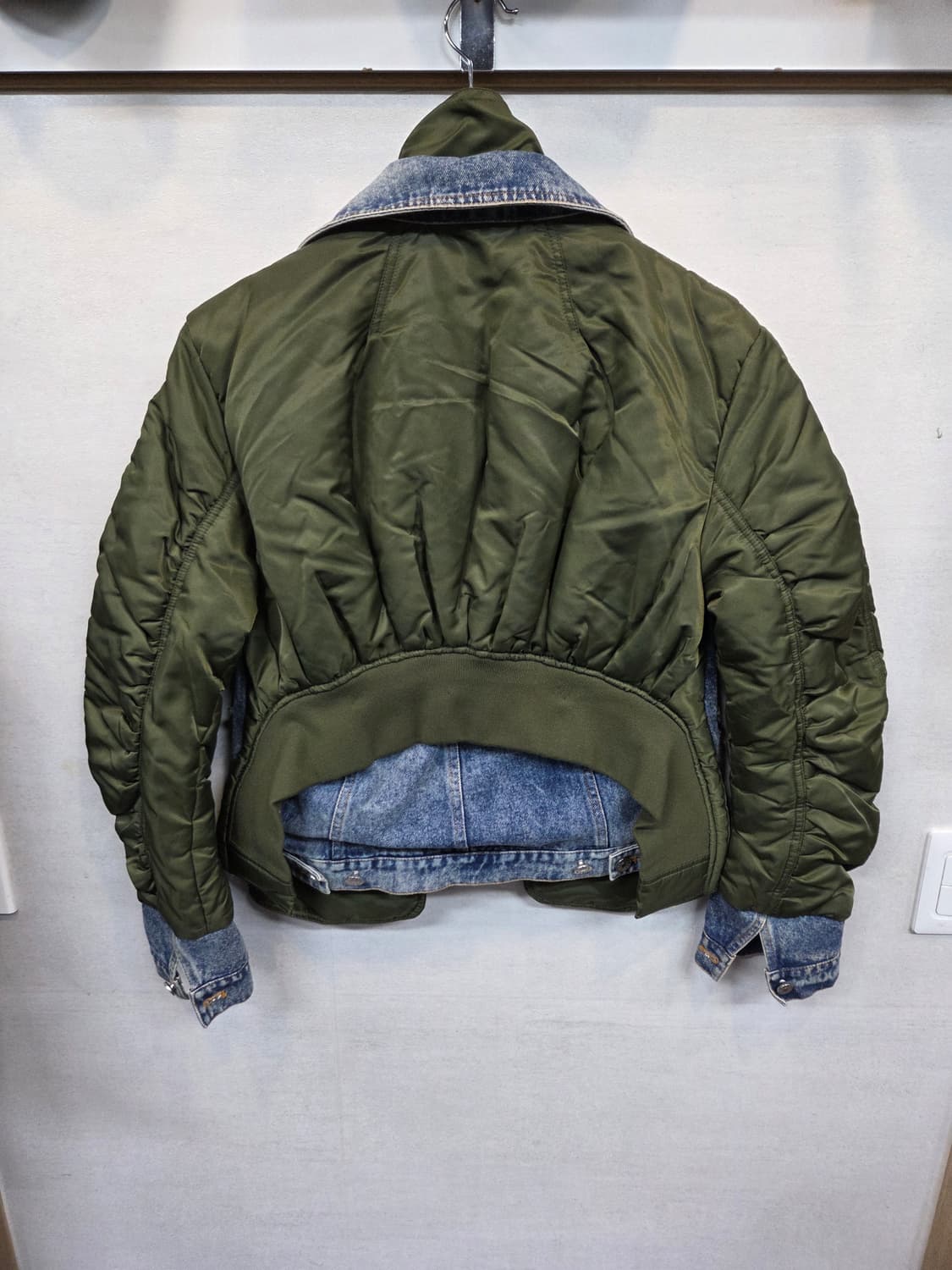 빈티지 여성 마원 항공자켓 데님자켓 믹스 프리 상품이미지2