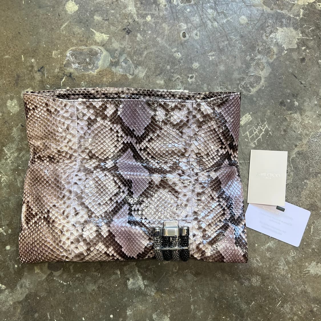 지미추 파이톤 클러치백 가방 상품이미지4