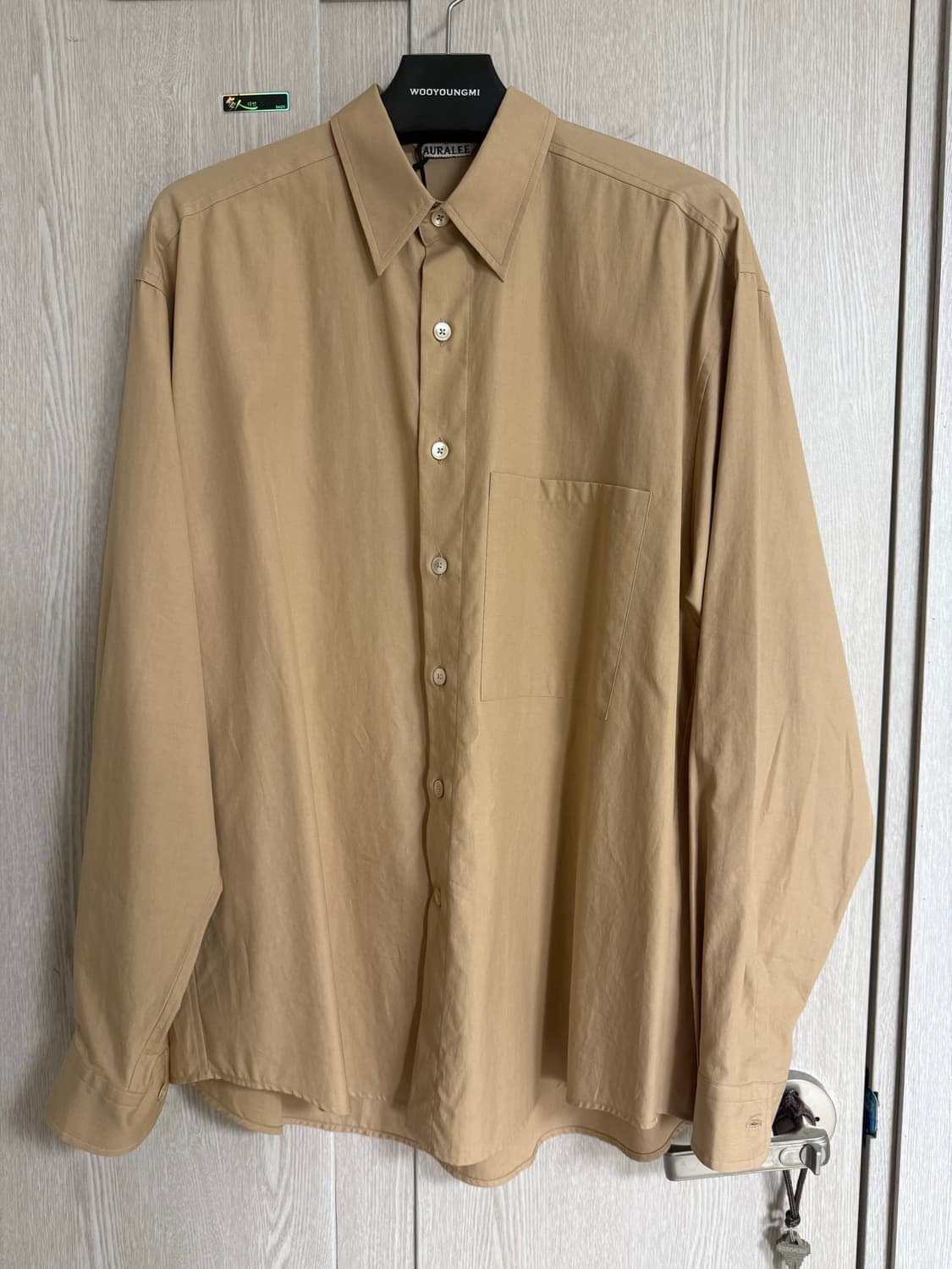 오라리 WASHED FINX TWILL BIG SHIRT 4사이즈 상품이미지1