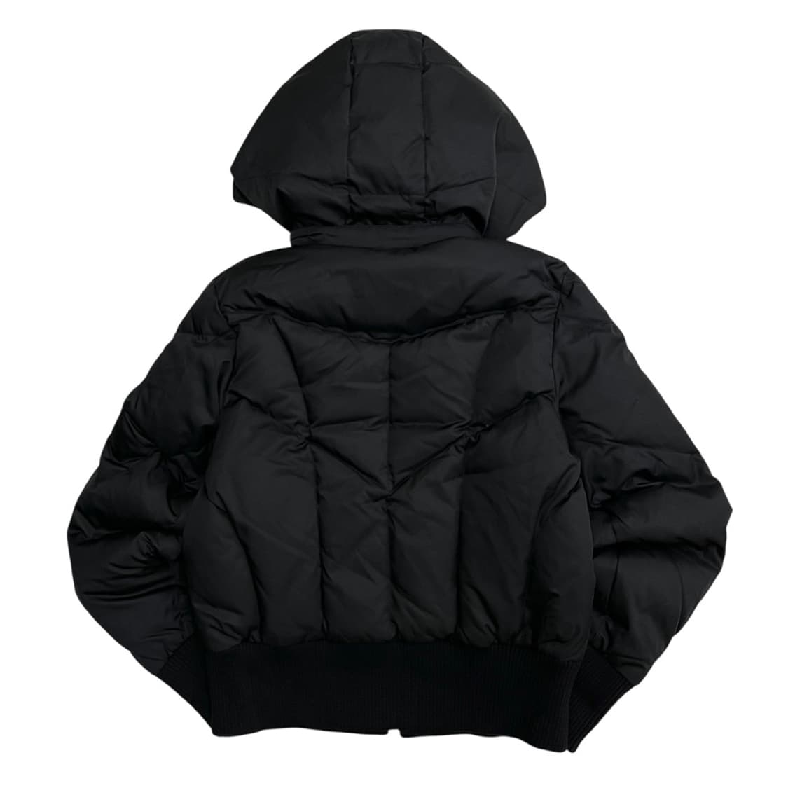 퓨마 핑크로고 블랙 후드 패딩 M 상품이미지4