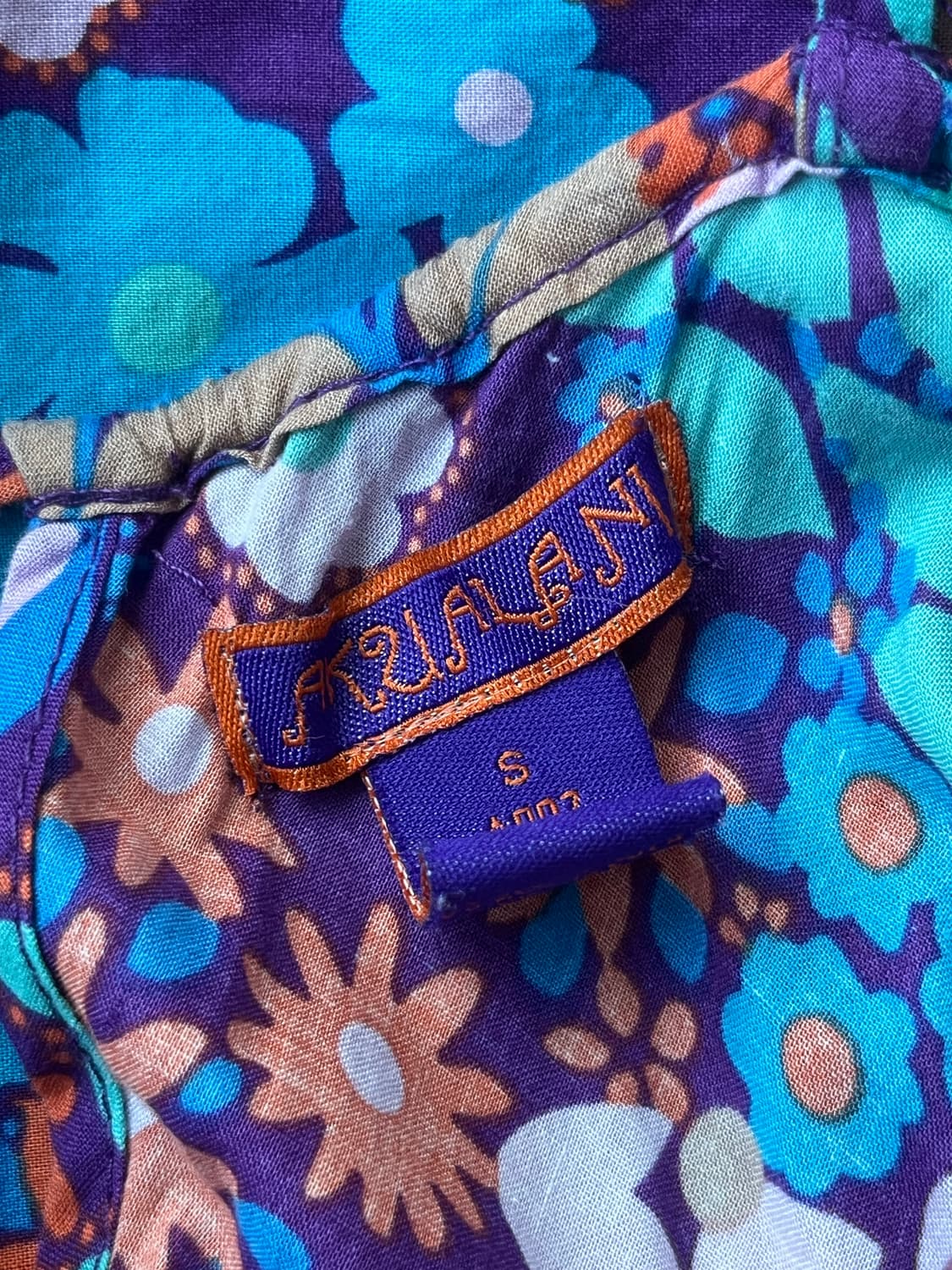 Akualani 바이올렛 플로럴 롱 원피스 상품이미지6