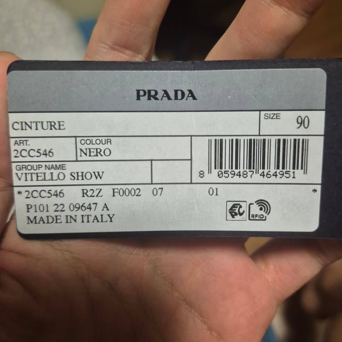 프라다 스무스 사피아노 레더벨트 팝니다 상품이미지5