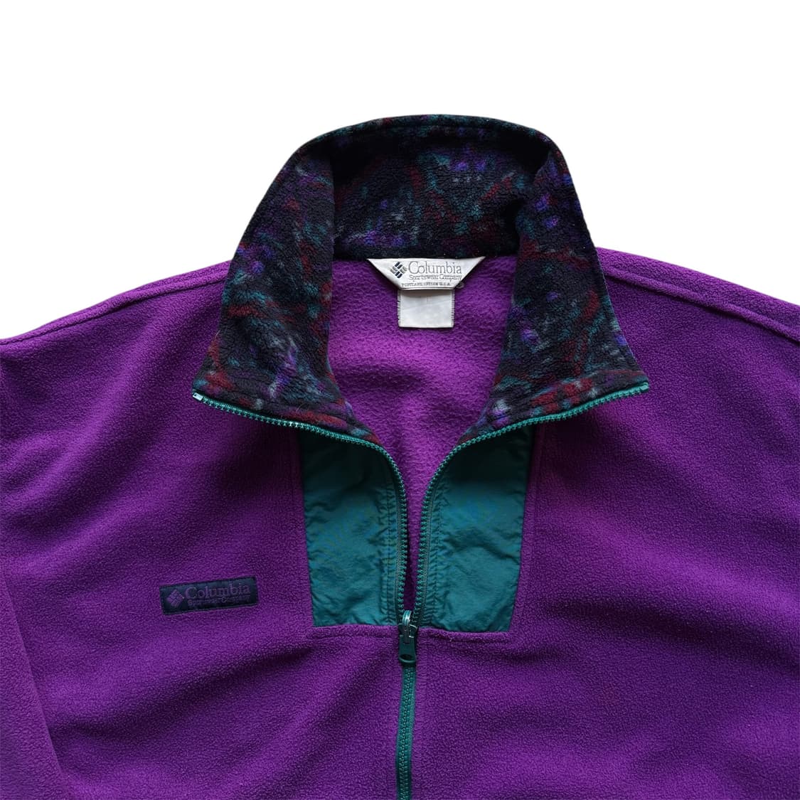 90s Columbia 플리스 집업 퍼플 상품이미지5