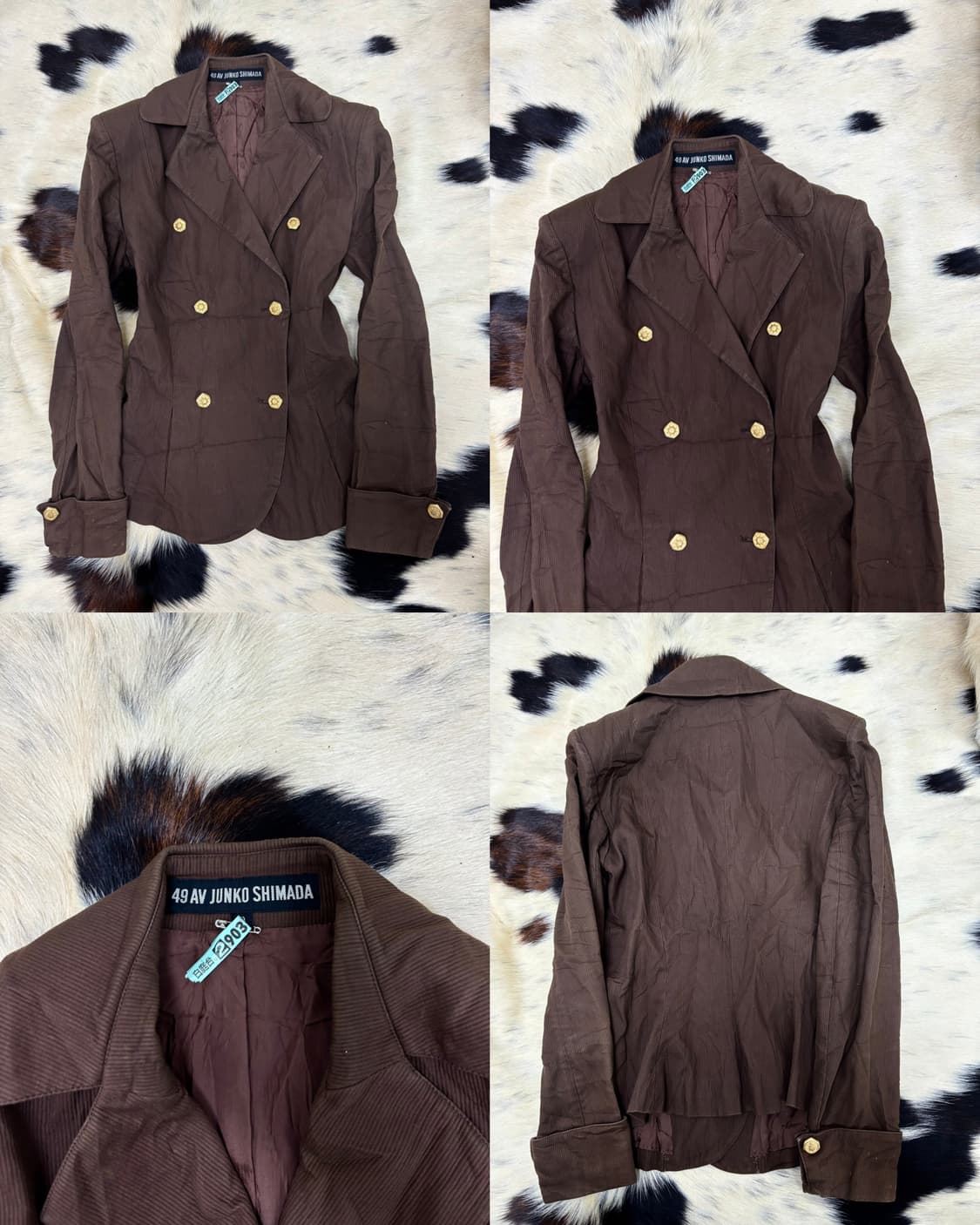  [49AV JUNKO SHIMADA]Brown Gold Button J 상품이미지2