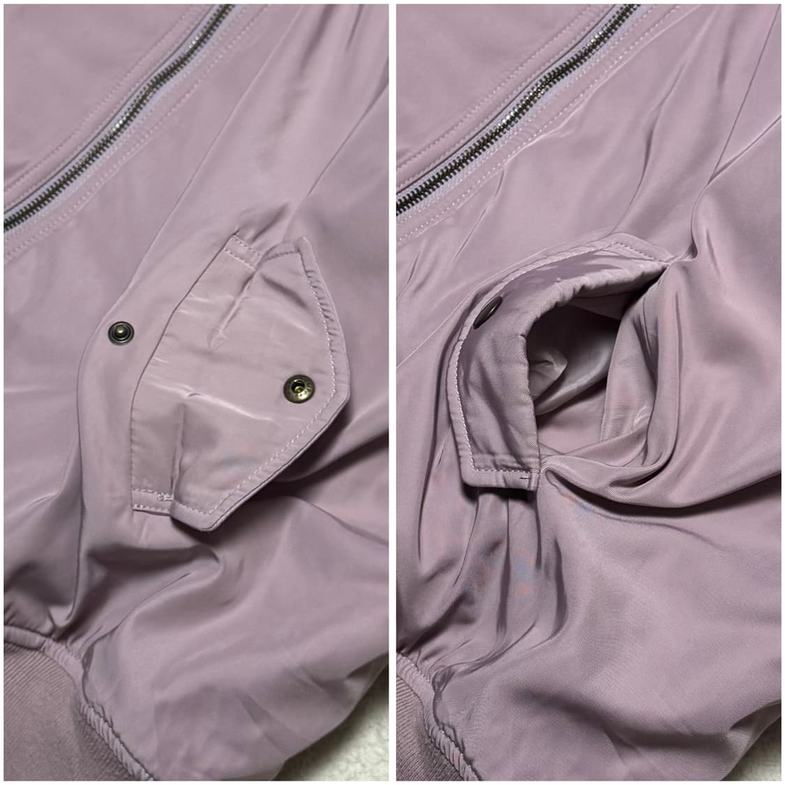 Japanese vintage COLZA 라벤더 핑크 항공점퍼  상품이미지5