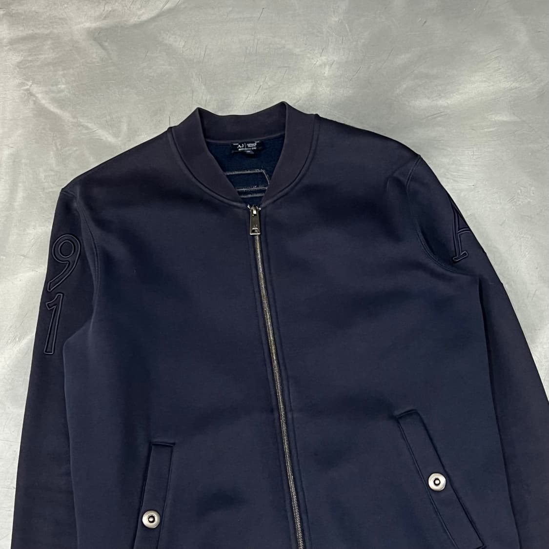 아르마니 진스 백로고 스타디움 자켓 y15768  상품이미지3