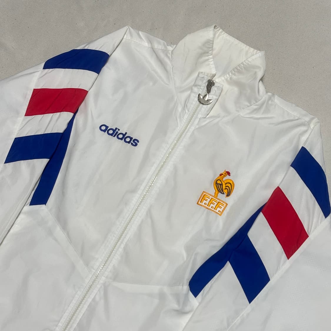 95 아디다스 1996 프랑스 국대 화이트 바람막이 8 상품이미지1